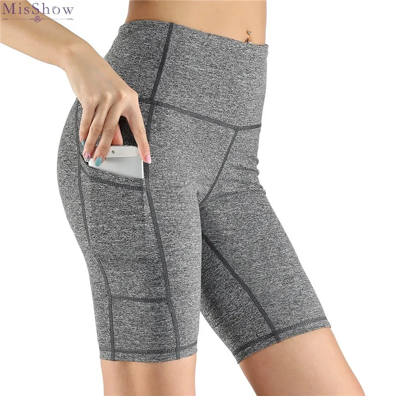 Шорты женские велосипедные с карманами повседневные спортивные из спандекса