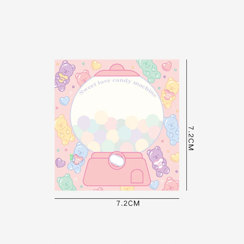 

1pcs/pack lovely pink message note Matters needing attention notes sticky notes Stationery gift