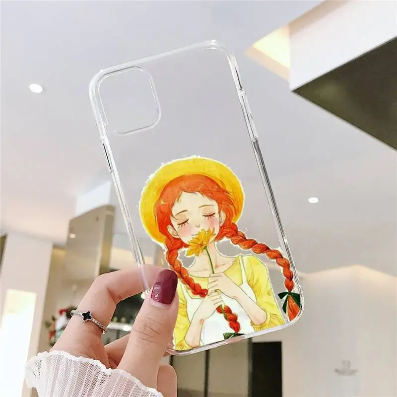 

Anne with an E Phone Case Transparent soft For iphone 5 5s 5c se 6 6s 7 8 11 12 plus mini x xs xr pro max
