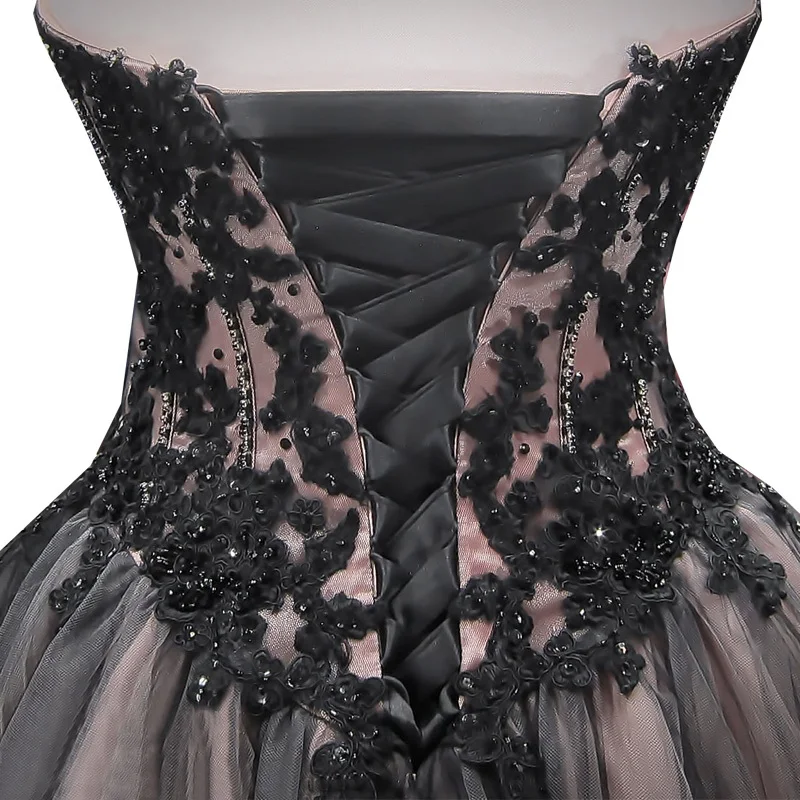 Пышное Бальное платье длинное вечернее длиной до пола с бусинами и аппликацией в