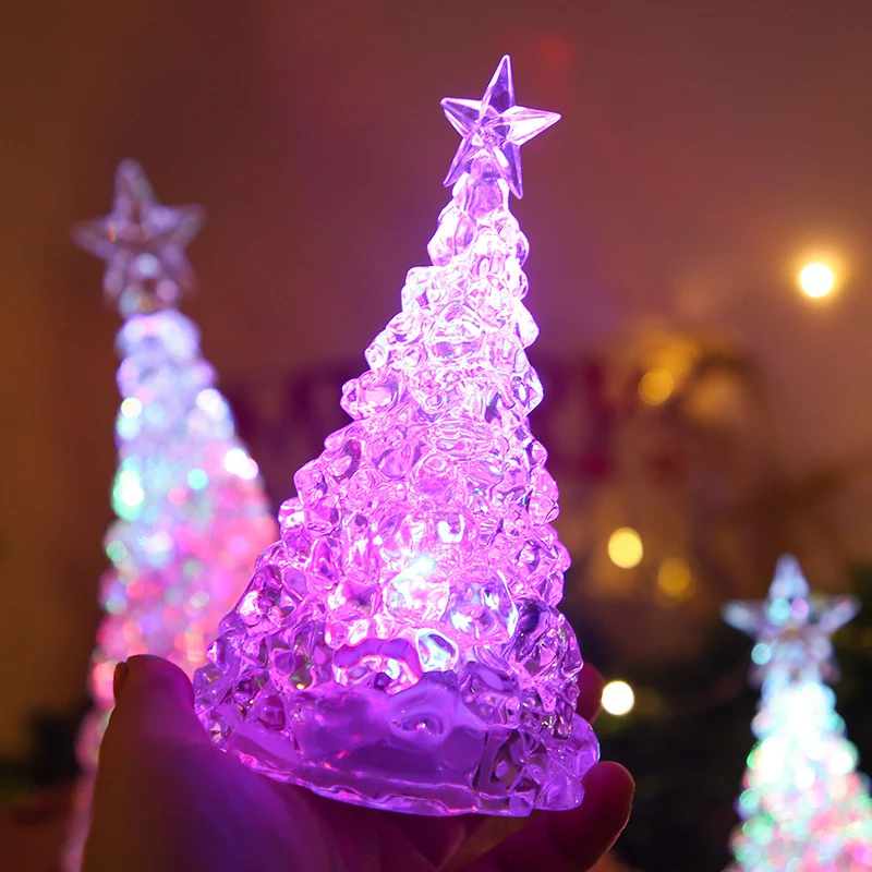 

Color Changing LED Christmas Tree Battery Operated and Portable for Dining Table Centerpieces Mantle J8