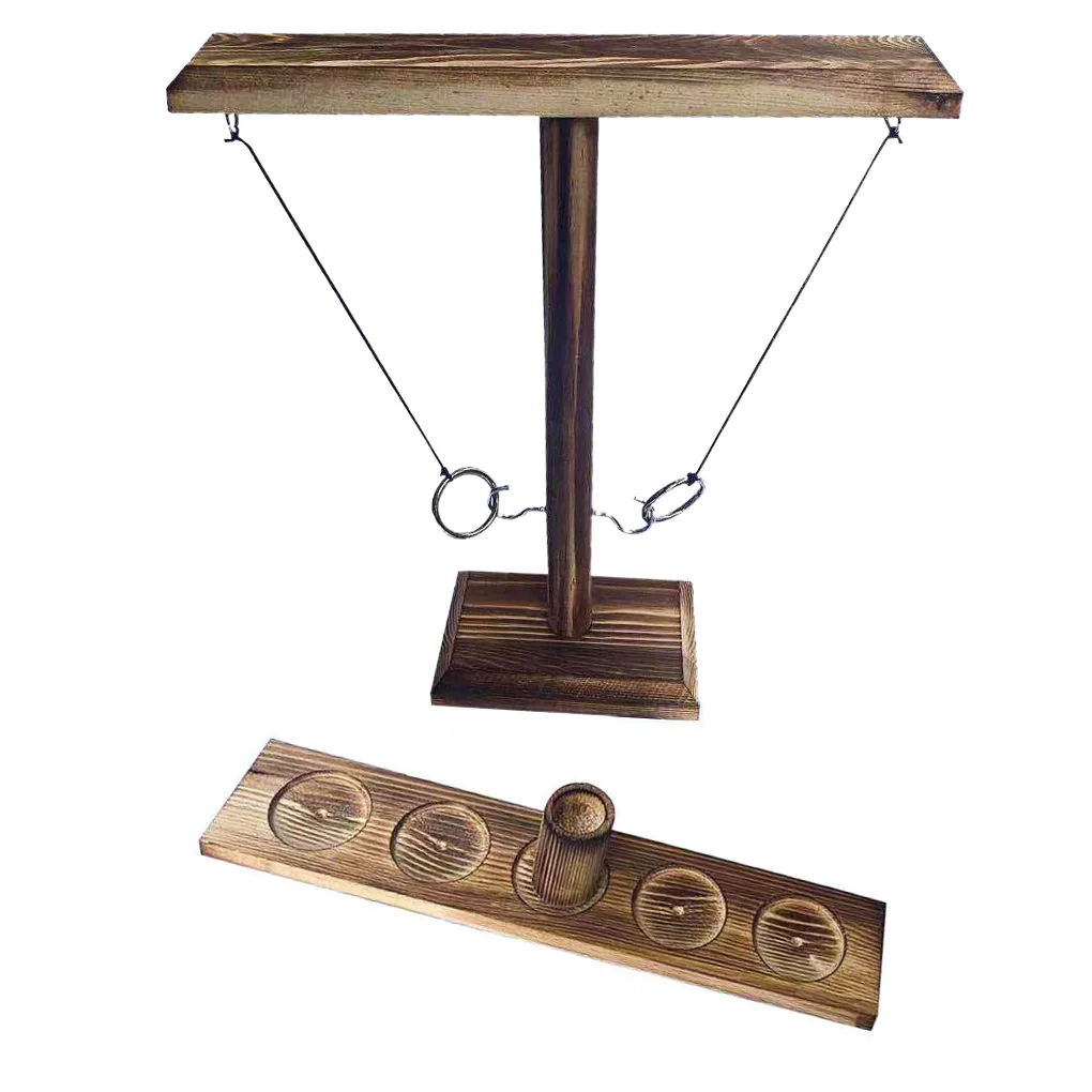 Алкогольная игра игрушка деревянный крюк и кольцеброс Битва Игра Головоломка