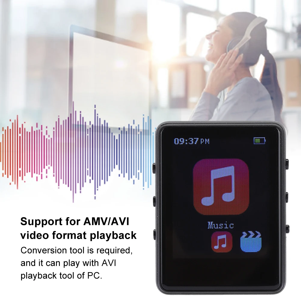 Музыкальный проигрыватель X60 8G металлический Bluetooth MP3 1 8 дюйма TFT экран Built in