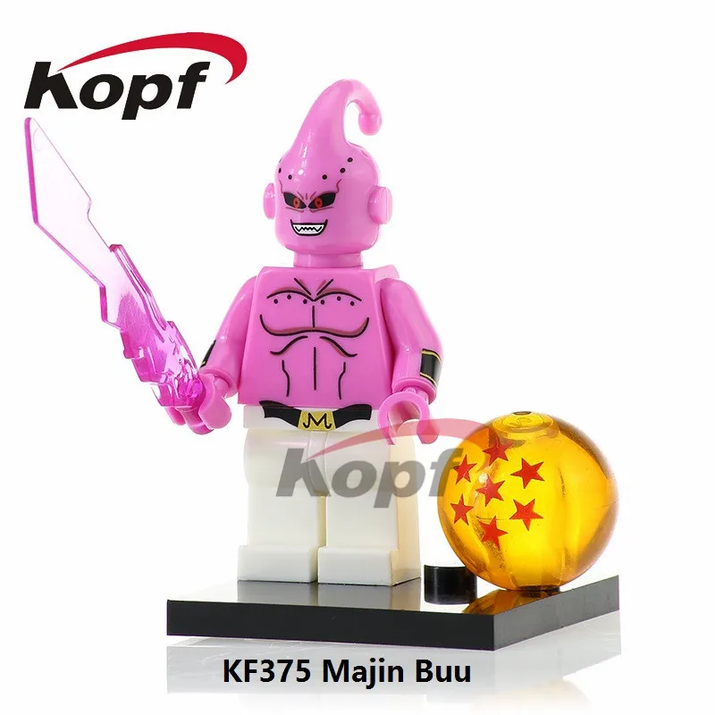 KF375 Without Box Одна распродажа фигурки Dragon Ball Z Freiza Black Goku идеальная ячейка Majin Buu Super Heroes строительные блоки детские игрушки подарок KF983 - Цвет: KF375 Without Box