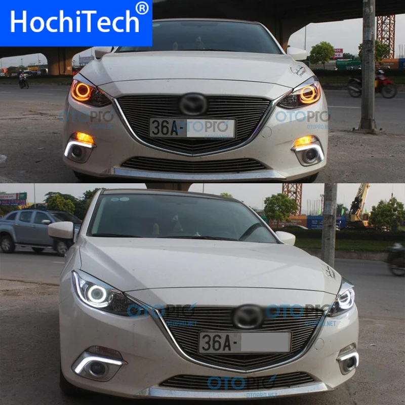 

for mazda 3 RGB LED headlight halo angel eyes kit car styling accessories 2010 2011 2012 2013 2014