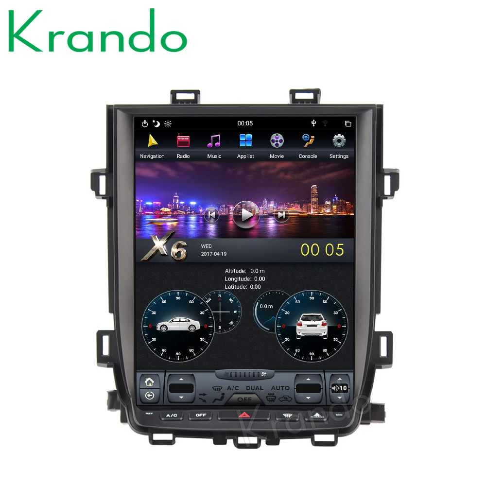 Krando Android9.0 встроенный carplay 12 1 &quotвертикальный экран автомобильное радио для Toyota