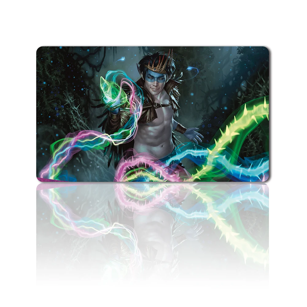 

Board Game TCG Playmat Table Mats Size 60X35cm Mousepad Compatible for CCG RPG MTG Playmat - OKO,THE TRICKSTER