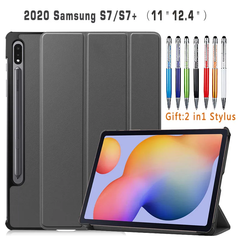 Складной смарт чехол с подставкой для Samsung Galaxy Tab S7 11 Plus 2020 дюйма|Чехлы планшетов и