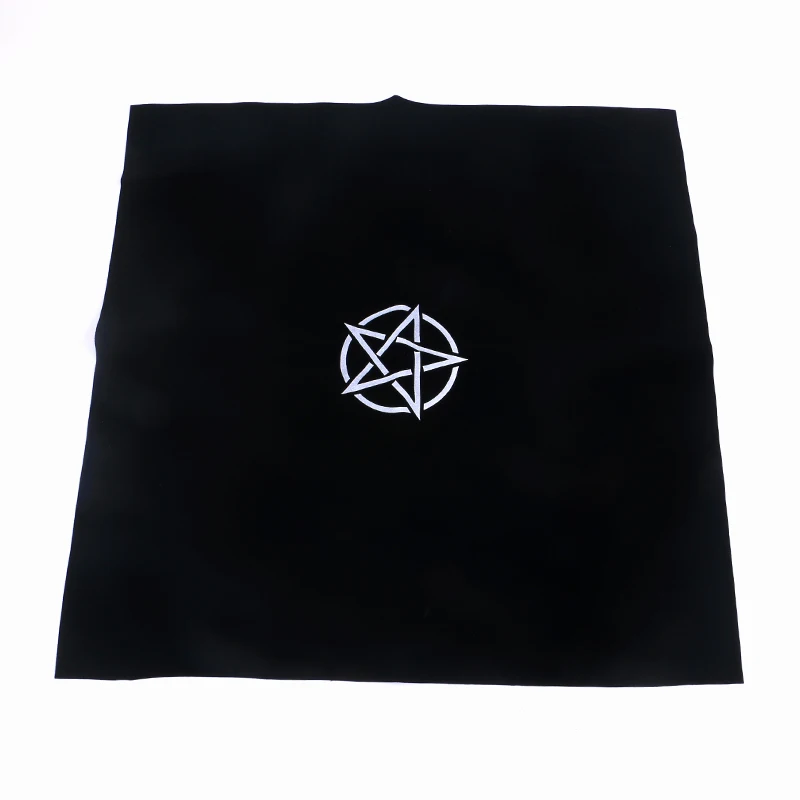 Карта Таро специальная фотография пентаграмма черная Флокированная настольная