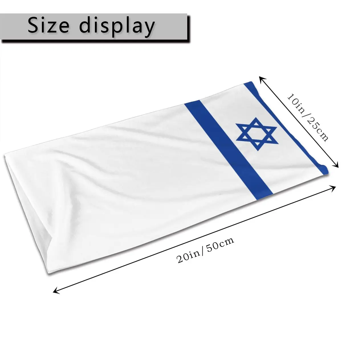 Безшовная бандана унисекс маска для лица с флагом Israel Хэллоуина |