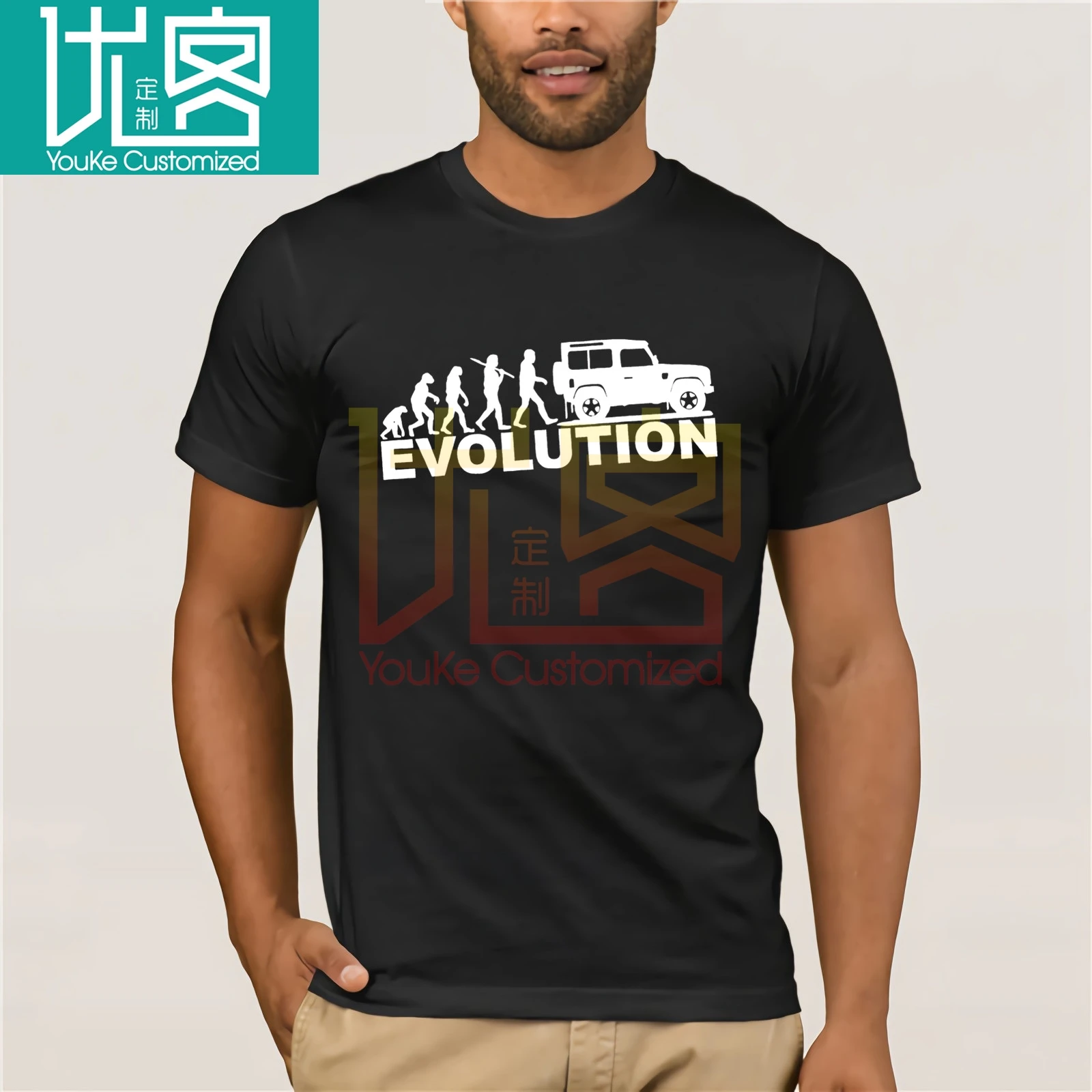 

2020 New Mens T Shirts Evolution Mens T Shirt Rover Off Road 4x4 Jeeps Tee Shirt