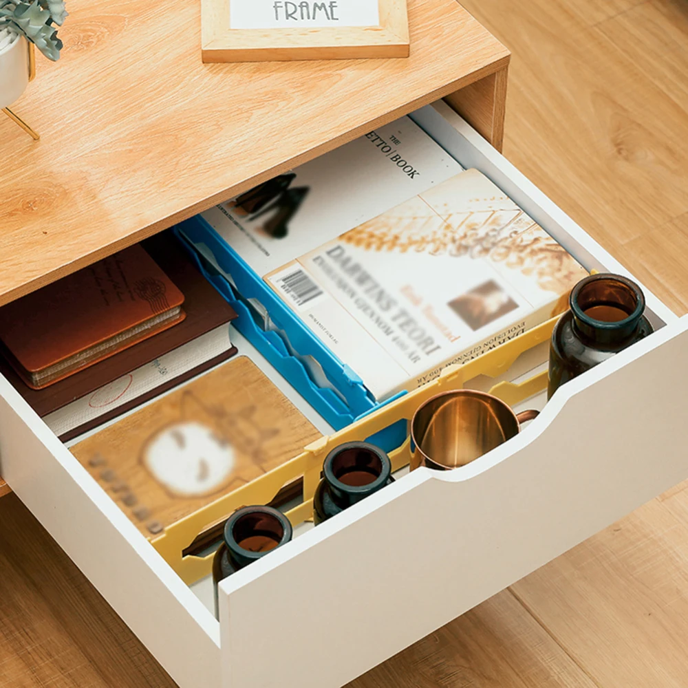 

Multi-Purpose DIY Plastic Adjustable Drawer Dividers Organiser Retractable Stretch Storage Partition Board