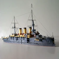 1250 russian navy osrabian battleship diy 3d paper card model building sets construction toys educational toys military model