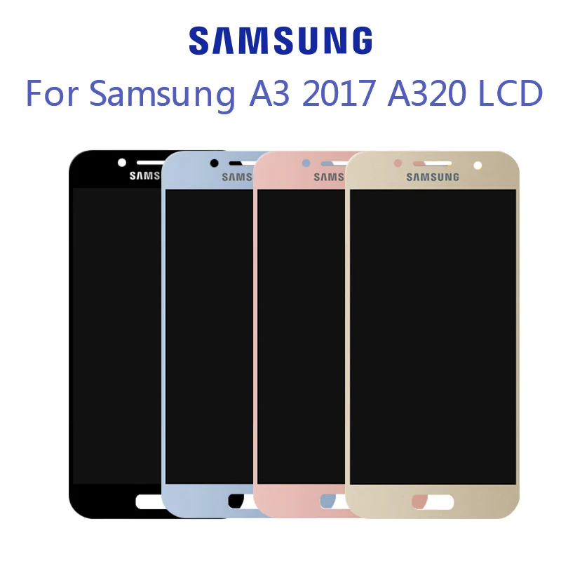 Для Samsung Galaxy A3 2017 ЖК-дисплей сенсорный экран дигитайзер в сборе A320 A320M SM-A320F A320FD LCD |