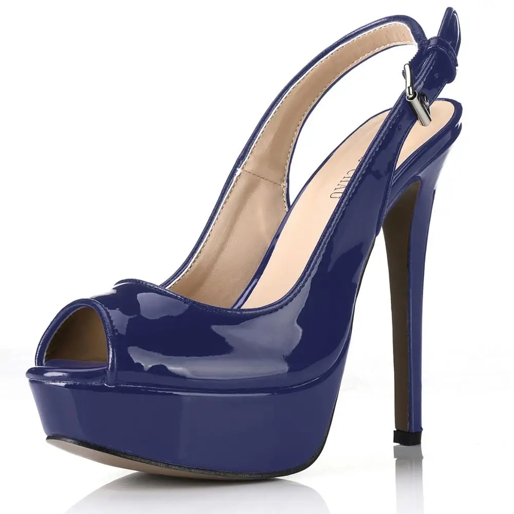 Босоножки женские лакированные на высоком каблуке 14 см туфли шпильке с открытым