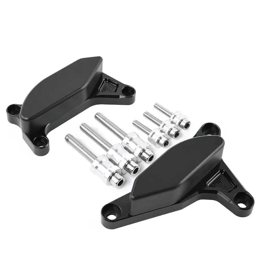 Black Чехол для двигателя с ЧПУ для Yamaha FZ1 FZ8, защита от падения 2006-, 2012, 2010, 2008, 2006 - Цвет: Black