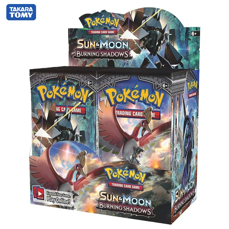 

324pcs Pokemon Cards Sun & Moon XY Burning Shadows Booster Box Collectible Trading Cards Game Elf Card Collection Toy