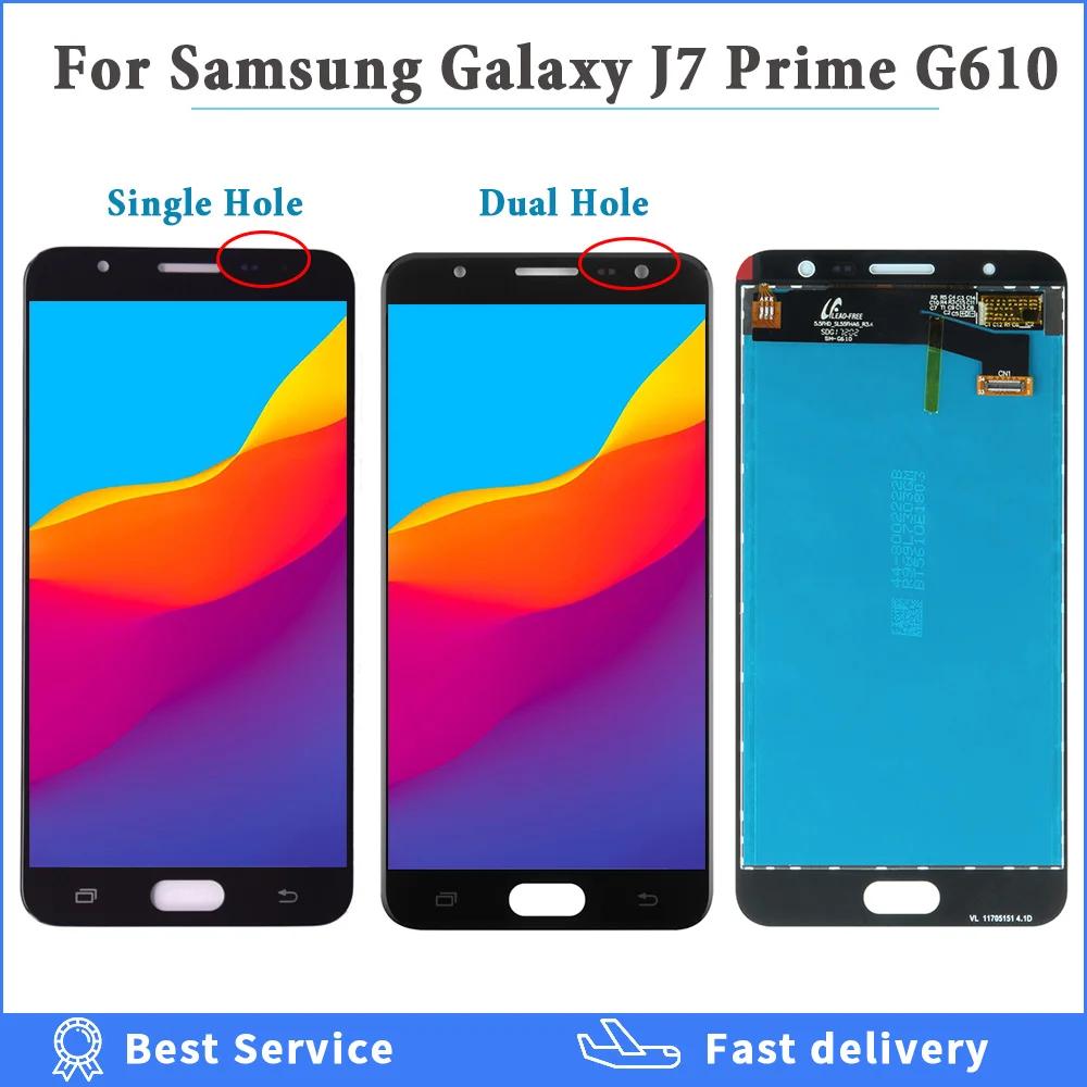 Оригинальный ЖК экран для samsung Galaxy J7 Prime sm g610 G610F G610M G610 кодирующий преобразователь