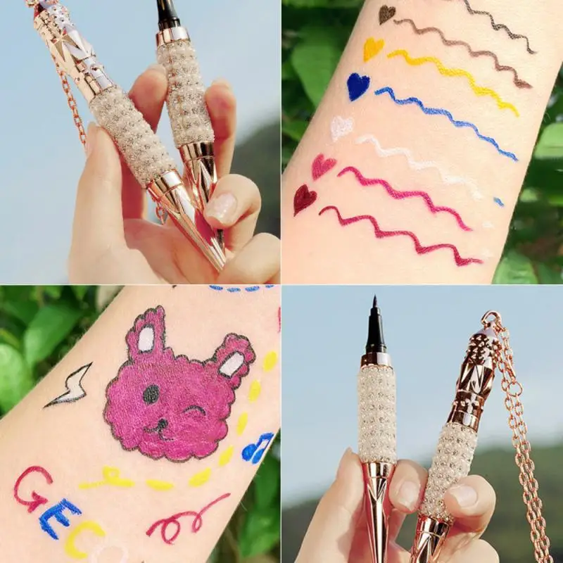 Водостойкая жидкая подводка для глаз с защитой от пота 7 цветов| |