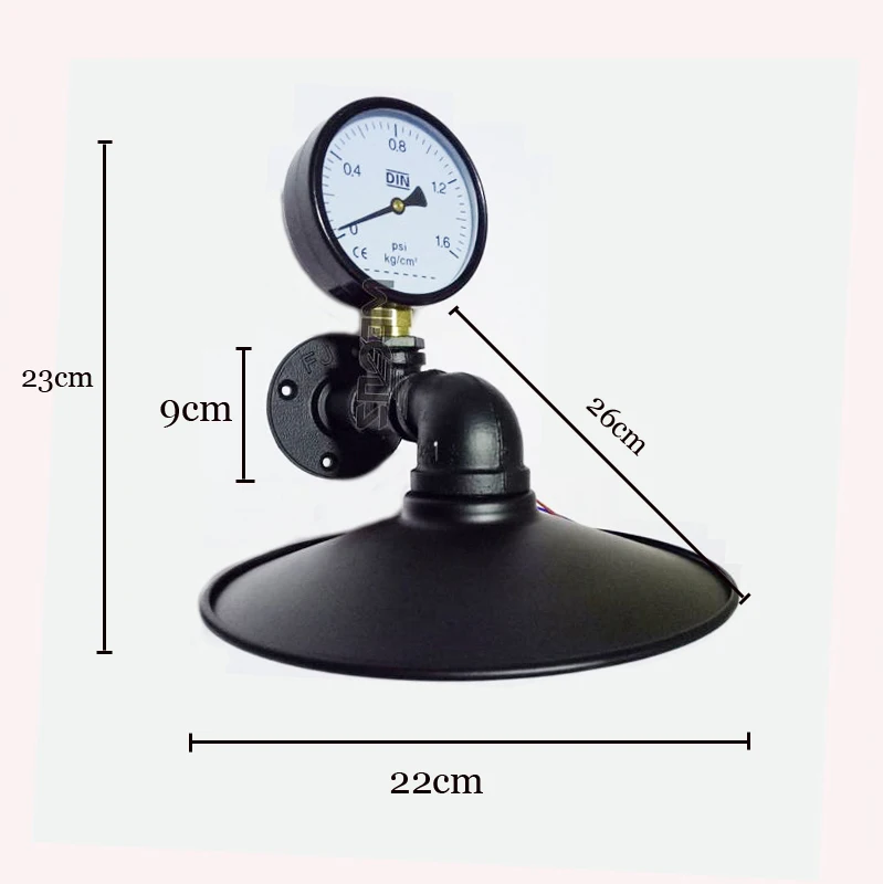 Лофт лампы имитация водопровода E27 настенный светильник лампа для спальни