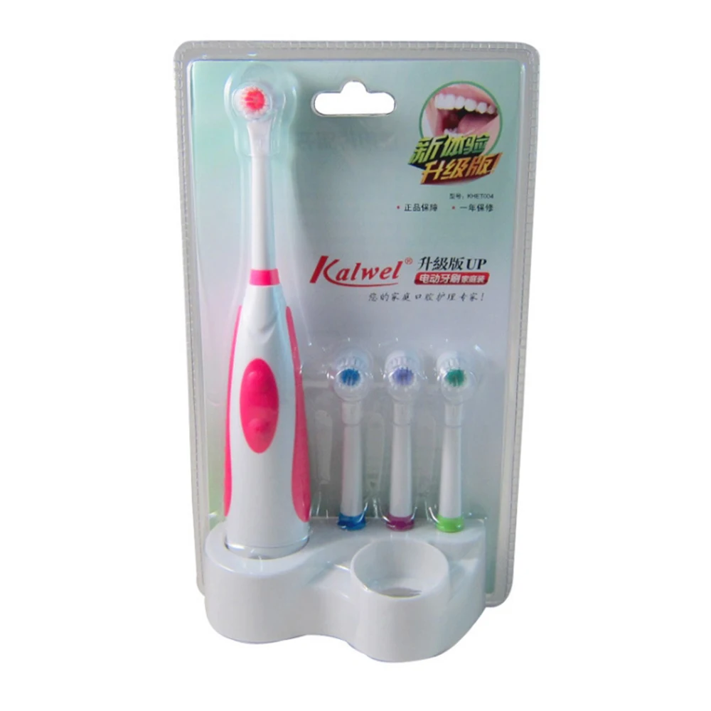 Электрическая зубная щетка с 4 щеточными головками гигиена полости рта уход