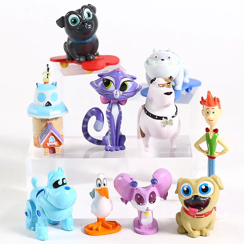 Щенок собака Pals бинго Ролли ПВХ Фигурки игрушки 10 шт./компл.|Игровые фигурки и