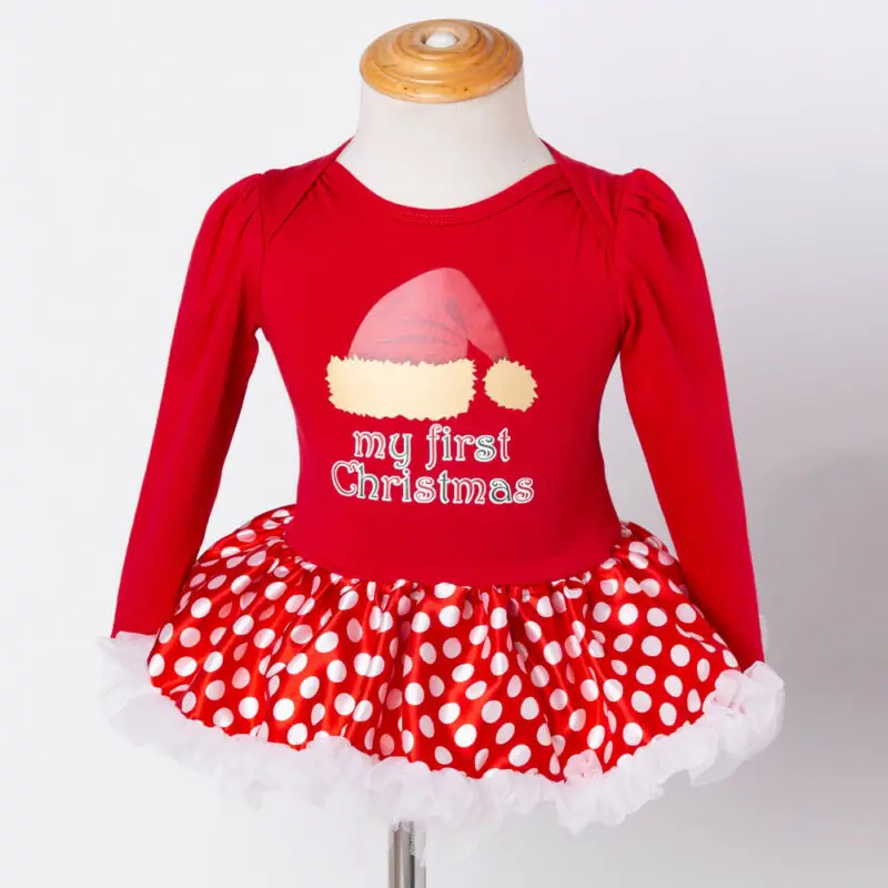 Красные рождественские наряды горячая Распродажа 2019 г. Одежда для новорожденных