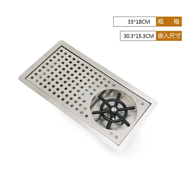 Стеклянная краска капельный поднос столешница из нержавеющей стали/кувшин для