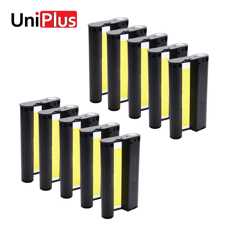 UniPlus 10 шт. цветные чернила кассета картриджа 6 дюймов совместимый для Canon Selphy Серии CP фотопринтер CP1200 CP1300 CP910 CP900