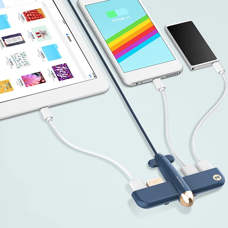 Расширитель типа Hub Airplane 1 с 4 USB сплиттером 2 0 для телефонов iPad u-диска мыши