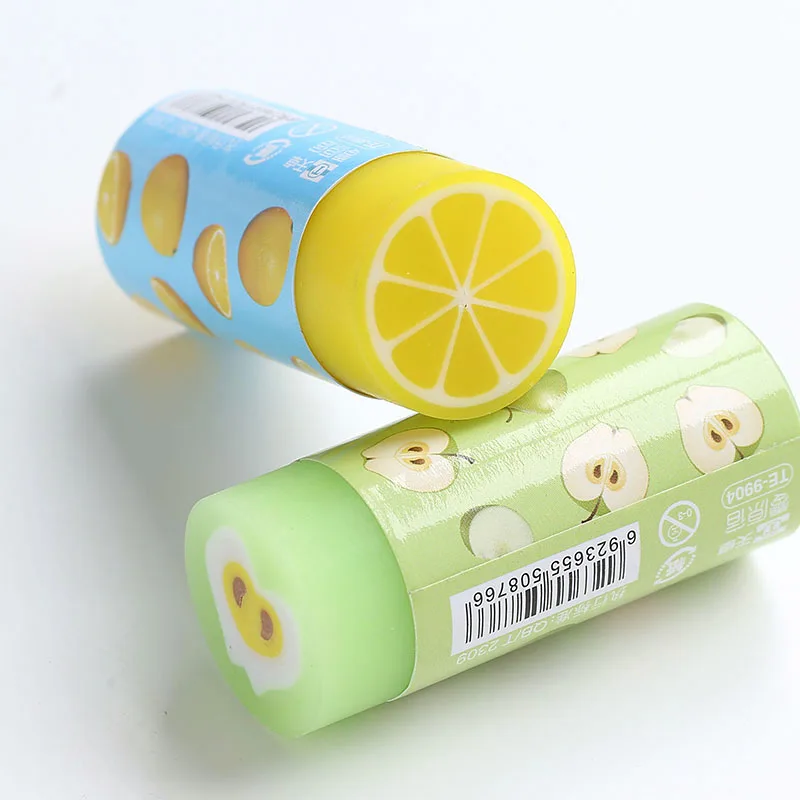 

24pcs Funny Rubber Fruit Transparent 2B Eraser Set Durable Pencil Writing Kids Gift Eraser Office School Students Supplies H6385