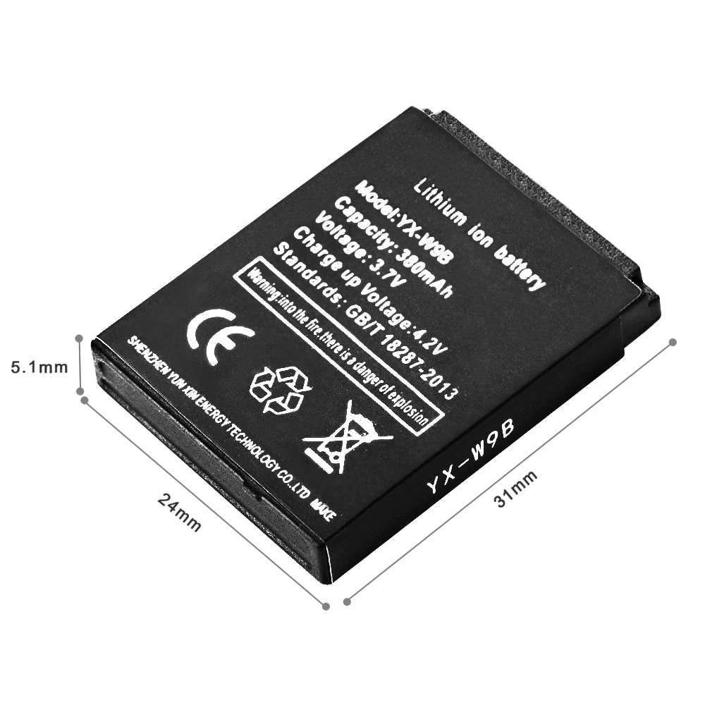For Smart Watch HLX-S1 GJD DJ-09 AB-S1 M9 FYM-M9 JJY-S1 DZ09 QW09 W8 A1 V8 X6 LQ-S1 3.7V Rechargeable Li-ion Polymer Battery | Электроника