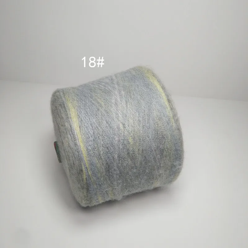 color 18 70% Ангорская шерсть, вязаная крючком, мохер, линия для вязания, lanas ovillos, пряжа для вязания крючком zl50 - Цвет: color 18