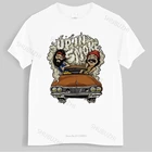 Мужская футболка с надписью Cheech Chong Up in Smoke Weed 420, черная футболка большого размера