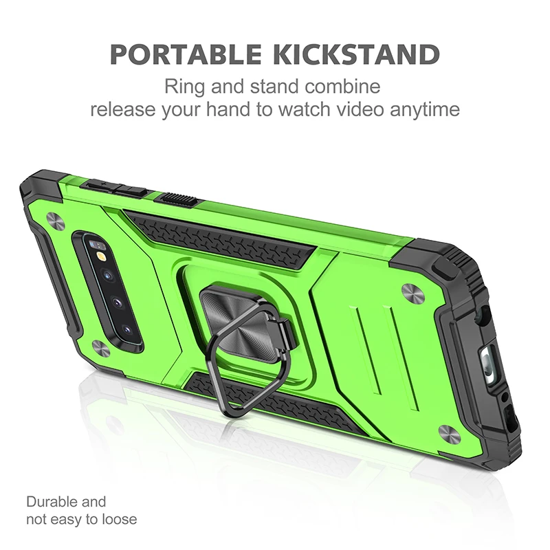 Heavy Duty С Подставкой Магнитные наклейки для авто защитный чехол подставка Samsung Galaxy