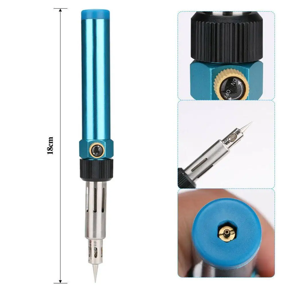 

Portable Gas Soldering Iron Metal Gas Soldering Iron Or Need Iron Soldering For Electricity Three-in-one Batteries Torch No Q5X3