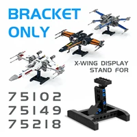 moc aircraft display stand space battle series building blocks moc 75102 75149 75218 educational diy kids toys for children gift