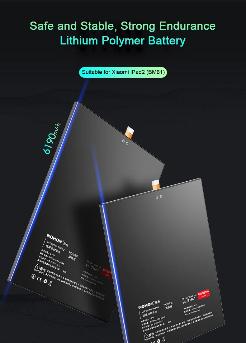Аккумулятор NOHON BM61 для Xiao mi Pad 1 2 mi Pad 1 2 mi pad2 Pad2 Сменный аккумулятор для планшета 6190 мАч аккумулятор высокой емкости+ Инструменты
