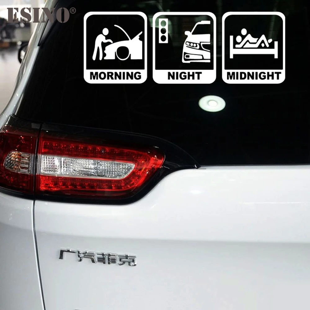 Автомобильный Стайлинг утро ночь JDM креативная Автомобильная наклейка