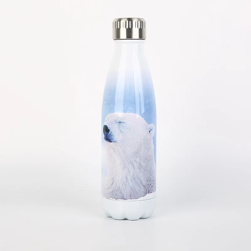 500 мл двухслойная термос из нержавеющей стали Серия животных шаблон вакуумная