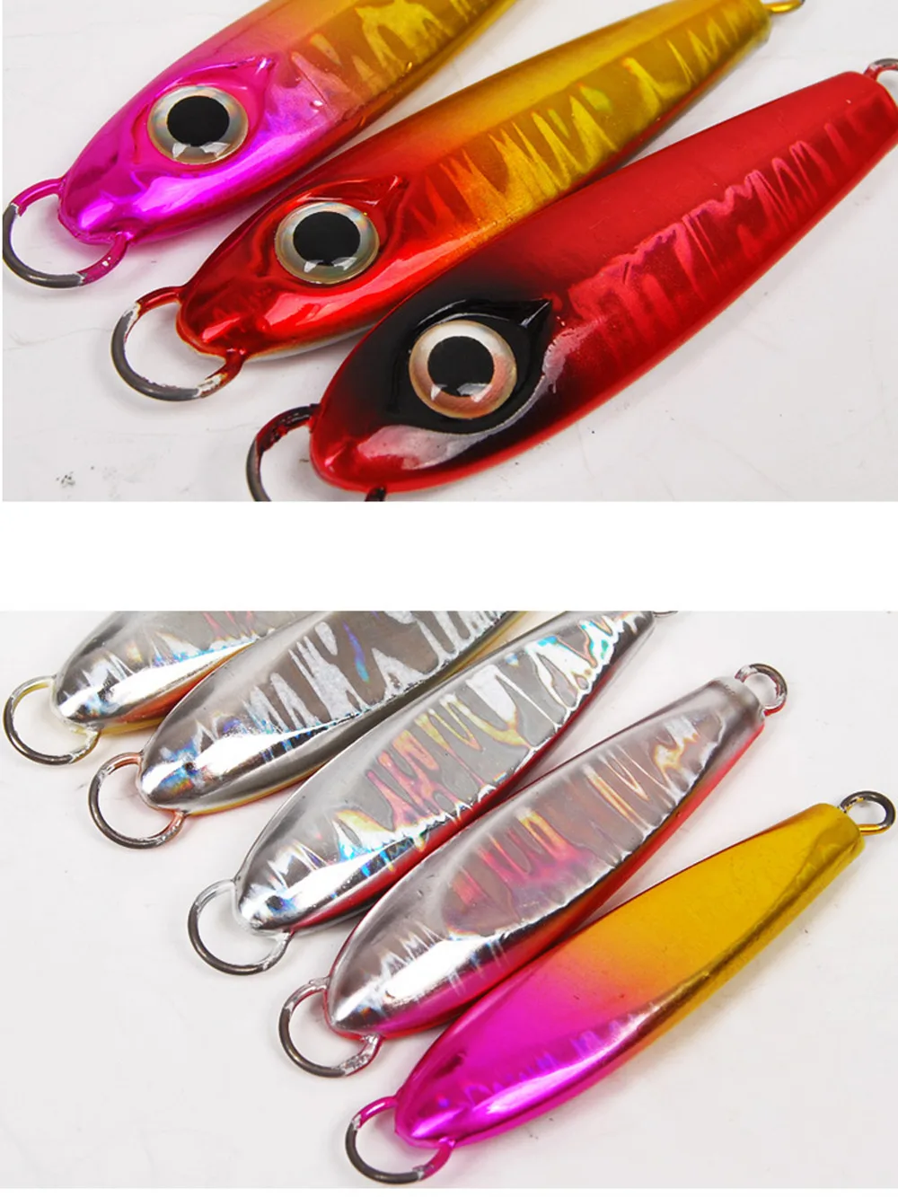 5 шт. светящаяся медленная джигггинг металлическая джиг глубоководная Ночная