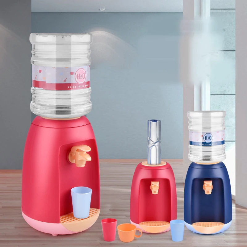 

Children's Simulation Play House Water Dispenser Toy Can Store Drink Play House Furniture Toys