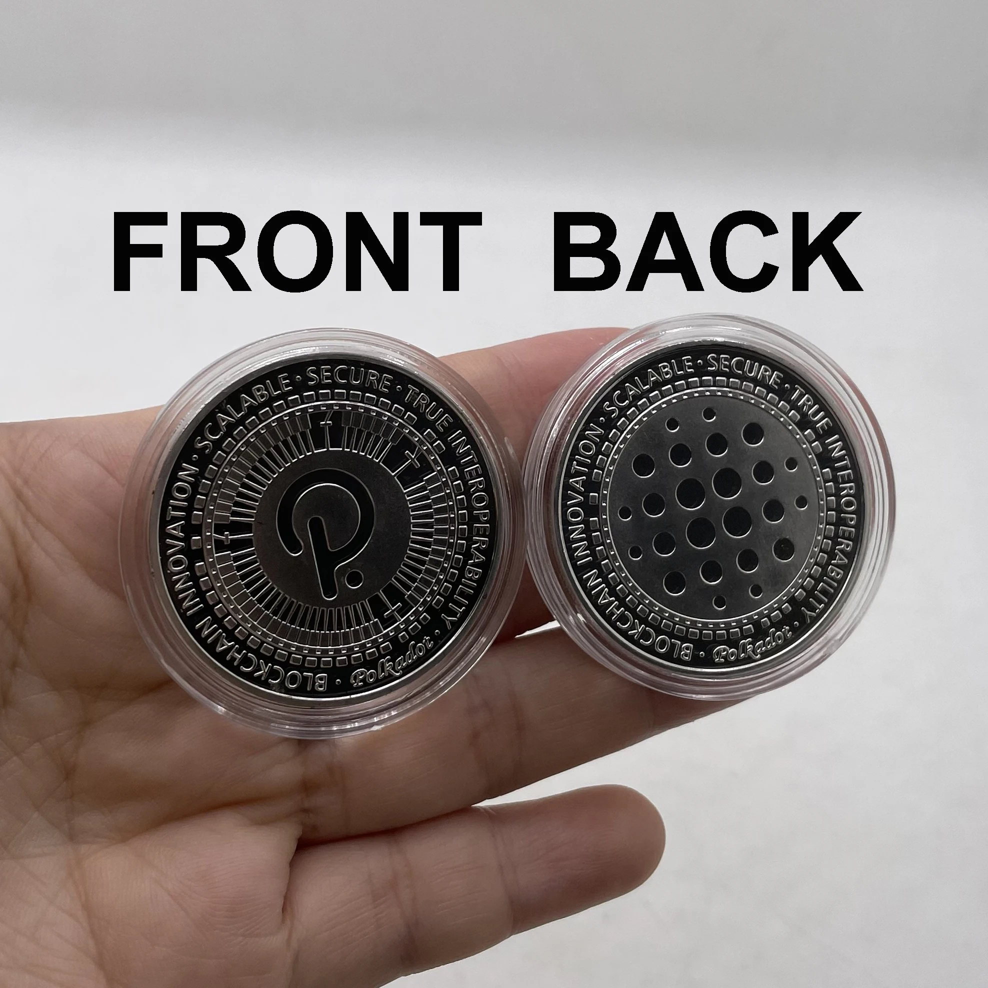 CO43 Polkadot, Цифровая монета, Посеребренная криптовалюта, криптовалюта, коллекционная Коллекционная монета, отличный подарок