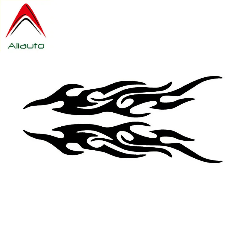 

Aliauto оригинальные креативные зеркальные наклейки черного/серебряного цвета с защитой от огня и царапин, 18 см * 4 см