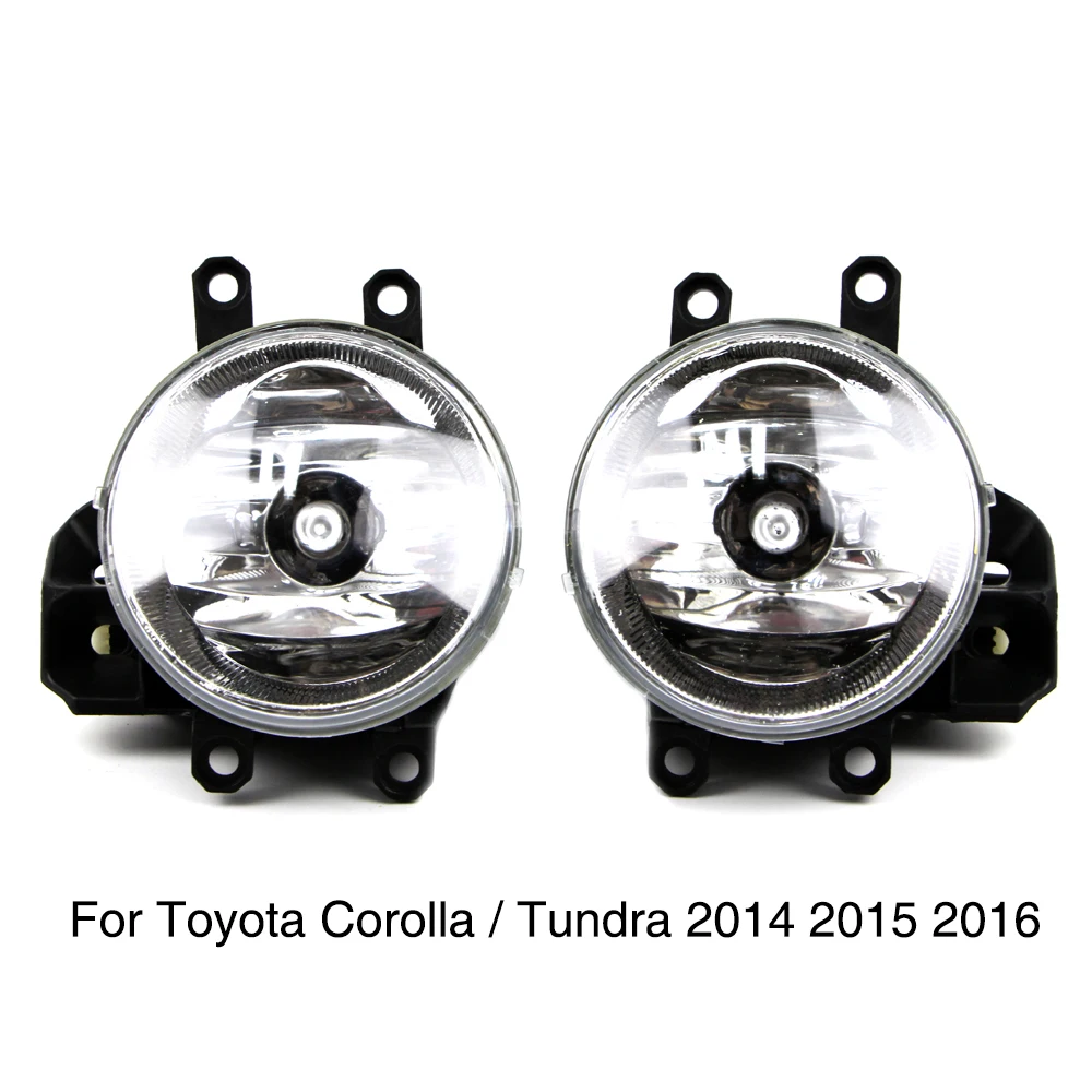 

H16 Fog Light for Toyota Corolla Tundra 2014 2015 2016 2017 2018 2019 2020 2021 Front Bumper Fog Lamp Bulb 19W Clear Lens