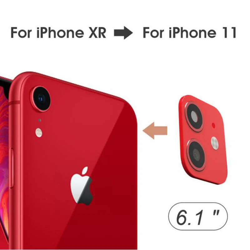 Наклейка из алюминиевого сплава на объектив с секундой для iPhone XR i11 защитная