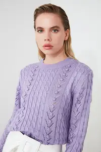 Вязаный свитер с помпоном Trendyol TWOAW21KZ0595