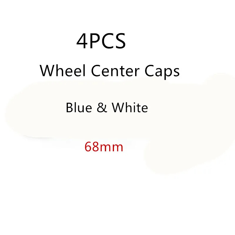 

4pcs 68mm Car Wheel Center Hub Cap Auto Rim Covers For BMW E36 E46 E53 E90 E60 E61 E93 E87 X1 X3 X5 X6 F30 F20 F10 G30