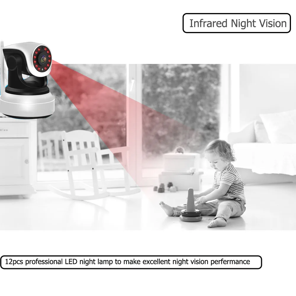 IP камера видеонаблюдения HD 1080P Wi Fi встроенная батарея PTZ Onvif P2P|Камеры