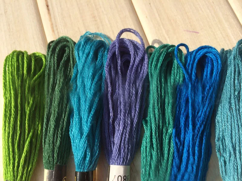 

100 шт., хлопковые нитки для вышивания B99